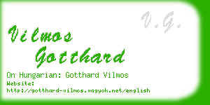 vilmos gotthard business card